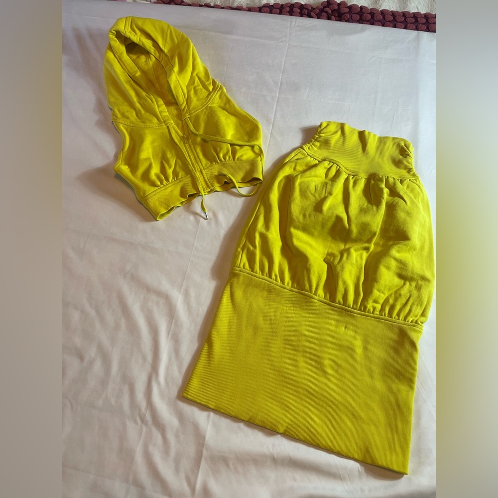 Vintage 1980’s Norma Kamali Crop Hoodie and Tube Dress Size XS